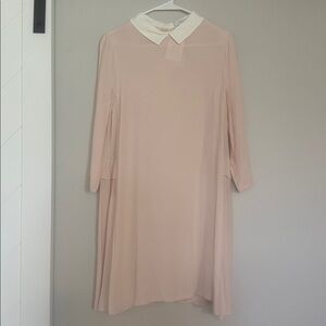 FRNCH Light Pink Collared Dress